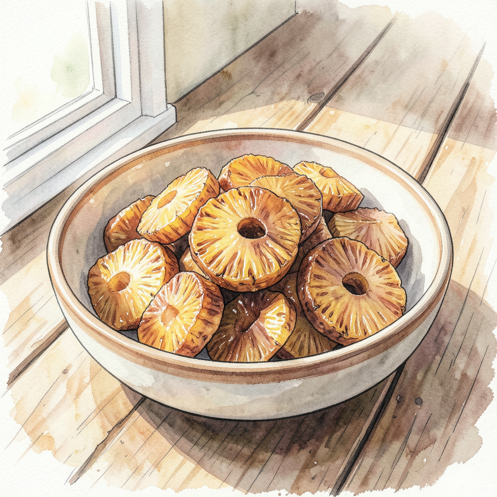 Dried Pineapple Chunks Recipe: Sweet and Tangy Homemade Snack